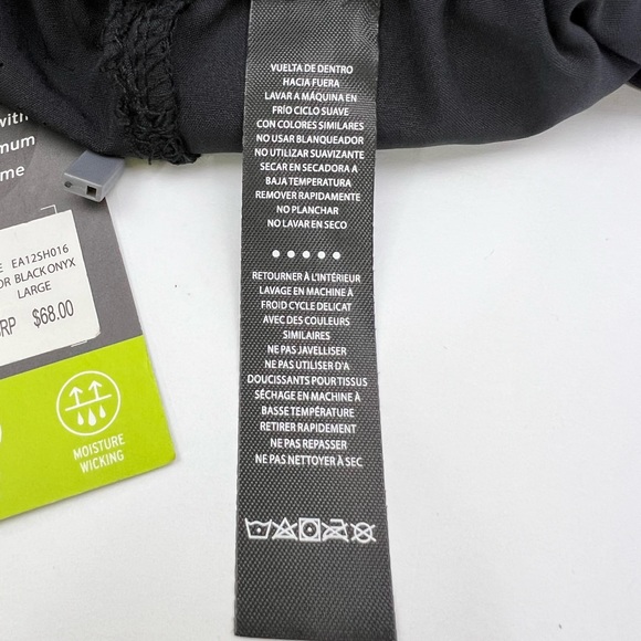 PERRY ELLIS BLACK, LARGE, WORKOUT SHORTS, 4 WAY STRETCH, MOISTURE WICKING - Picture 13 of 16